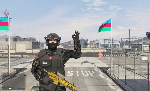 Azerbaijan Flag