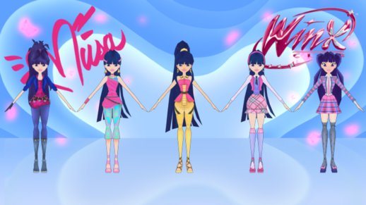 Musa Outfits Pack from Winx: Butterflix Adventures