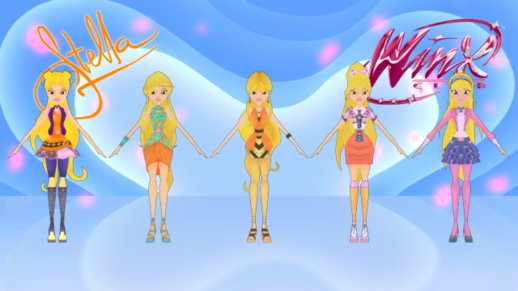 Stella Outfits Pack from Winx: Butterflix Adventures