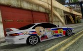 Honda Integra Tipe R With Girl und Panzer Itasha