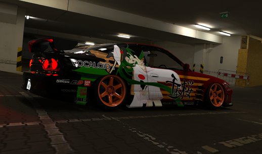 Nissan 180sx Facelift Silvia S15 With Hatsune Miku Senobonzakura Itasha