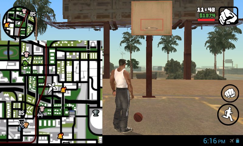 GTA San Andreas Basketball Help Savegame for Android Mod 