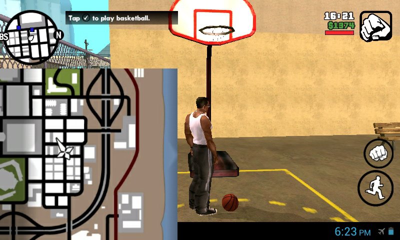 GTA San Andreas Basketball Help Savegame for Android Mod 