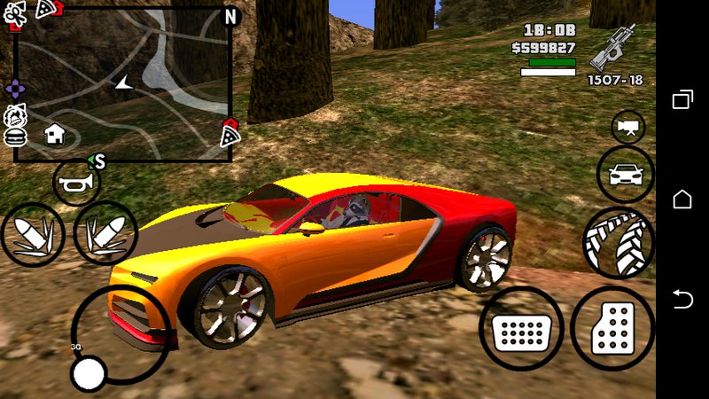 GTA San Andreas GTA V Truffade Nero NO TXD For Android Mod - GTAinside.com