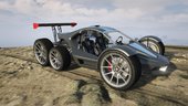 Raptor Car Six Wheels (replace + Add-on)