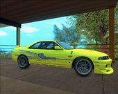 The Fast and The Furious paintjob for Nissan GT-R33