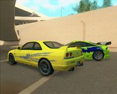 The Fast and The Furious paintjob for Nissan GT-R33