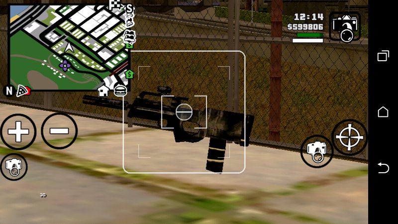 GTA San Andreas GTA V Assault SMG/FN P90 No Txd For Android Mod ...