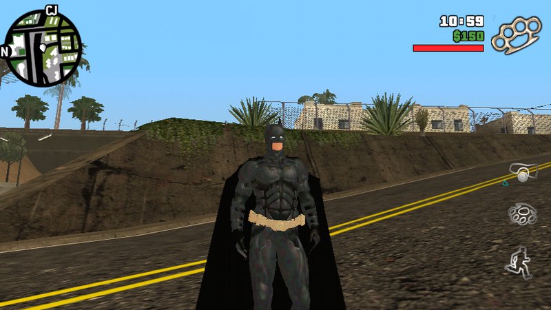 GTA San Andreas Batman Skin Dff Mod 