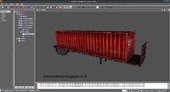 Red Trailer Container HD