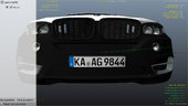 German Plates for 2016 Unmarked BMW X5 2.0