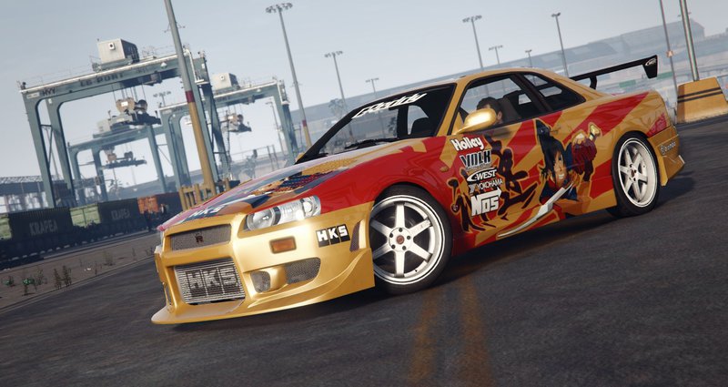 Gta 5 C West N1 1999 Nissan Skyline Gt R R34 Mod