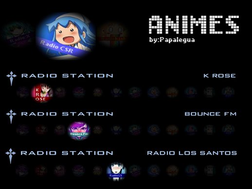 Radios With Type Of Logo Animes