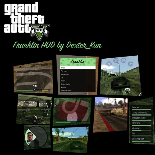 GTA V Franklin HUD