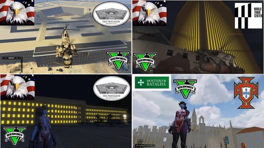 Pentagon USA 3D WTC+Mosteiro da Batalha 2.0