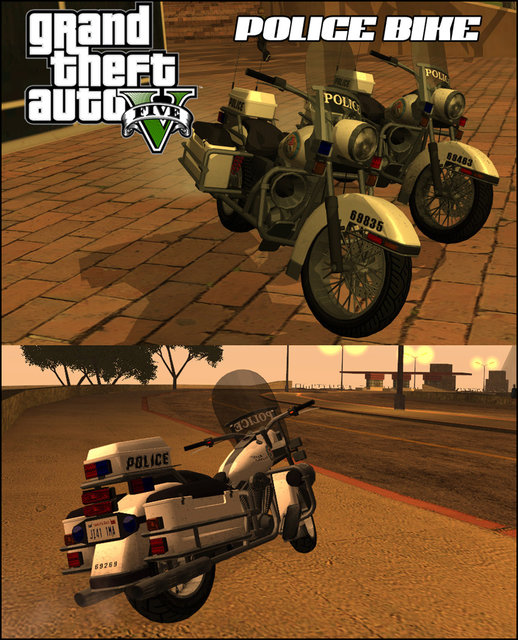 GTA V Police Bike