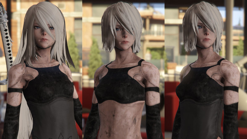 GTA 5 2B & A2 Nier:Automata [Add-On Ped / Replace] v1.2 Mod - GTAinside.com