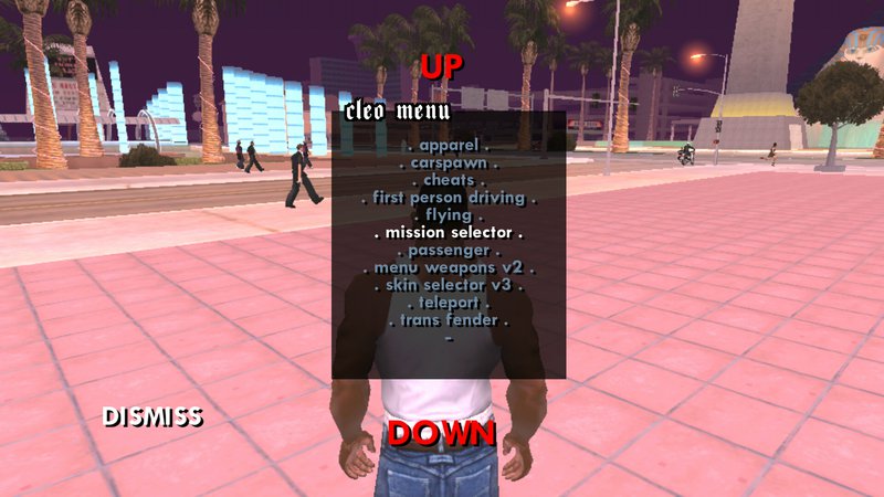 GTA San Andreas Menu Weapons v2 for Android Mod 