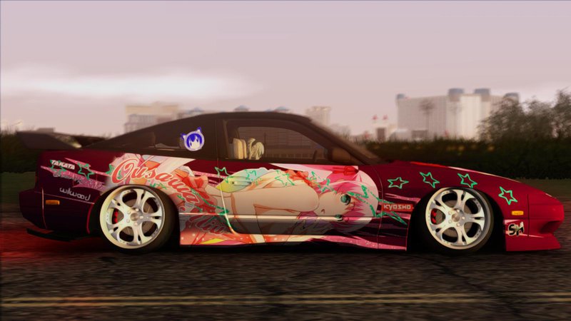 GTA San Andreas Nissan 240sx Ousawa Miu Itasha Mod - GTAinside.com