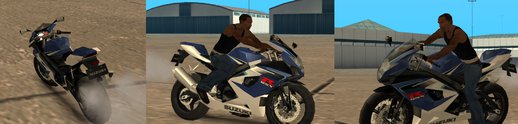 Suzuki GSX motorcycle (Low poly)