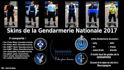 Nouveaux Skins De La Gendarmerie Nationale 2017