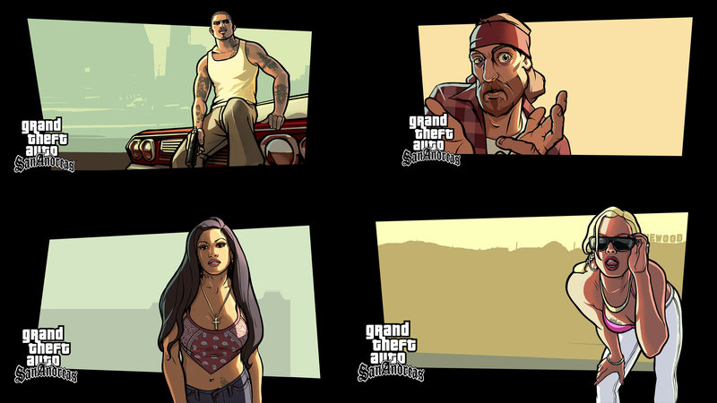 Download GTA 5-style menus and loading screen for GTA San Andreas