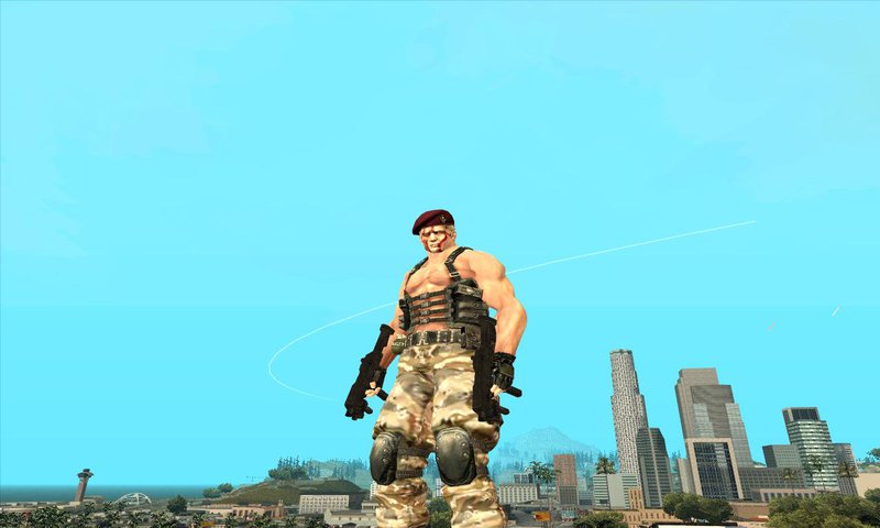 GTA San Andreas Resident Evil 4 Remake Jack Krauser Mod 