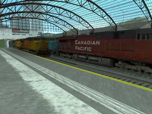 Package Of 2 Reverse Locomotives Canadian Pacific And Maersk Locomotive