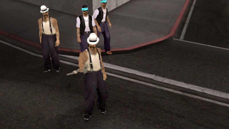 GTA San Andreas San Fierro Rifa Tags Restored For Mobile Mod