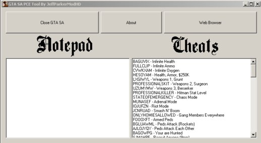 GTA SA PCE Tool VS Template