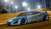 Itasha Nami for 2017 Acura NSX Stance