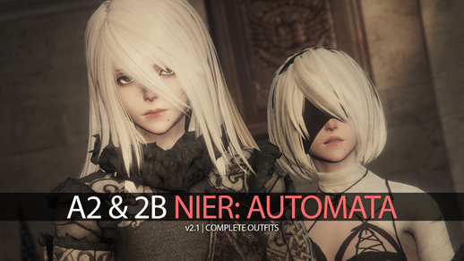 2B & A2 Nier Automata [Add-On Ped / Replace] v2.1
