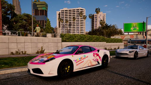 Ferrari F430 Scuderia ( Itasha ) Mio Naruse ( Shinmai Maou No Testament ) ( 4k )