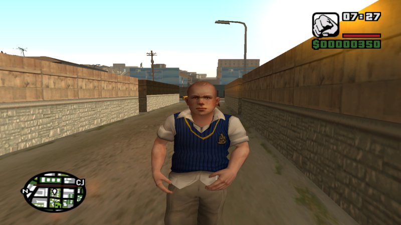 GTA San Andreas Jimmy Hopkins From Bully Anniversary Edition Mod