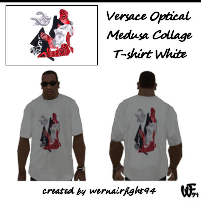 Versace Optical Medusa Collage T-Shirt White