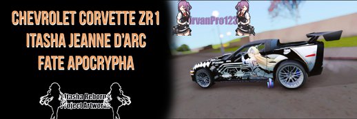 Chevrolet Corvette ZR1 Itasha Jeanne D'arc of Fate Apocrypha