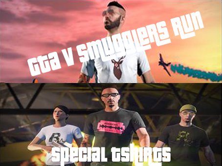 GTA V Smuggler's Run DLC Special t-shirts