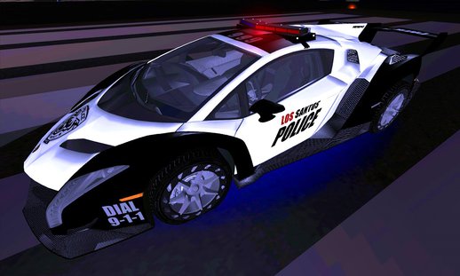 Police Lamborghini Veneno from NFS Rivals for GTA SA