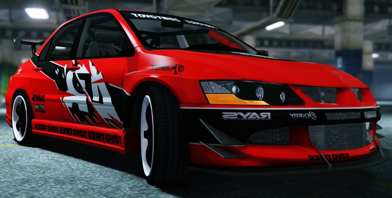 Gta 5 Fnf Tokyo Drift 06 Mitsubishi Lancer Evolution Ix Mod Gtainside Com