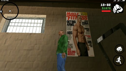 John Cena Muscle & Fitness Poster At Gym