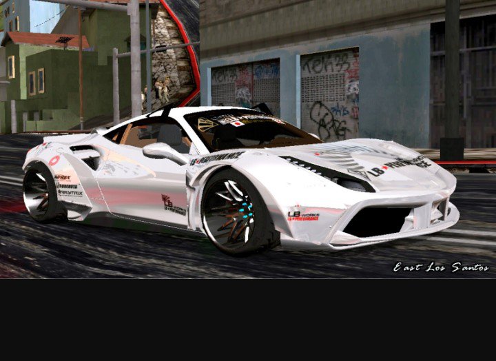 Gta San Andreas Ferrari 488 Liberty Walk Mod Gtainsidecom