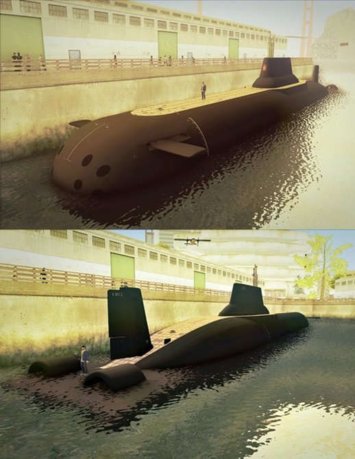 GTA V Submarine Props (DLC Doomsday Heist)