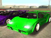 Lamborghini Countach extra wide wheels