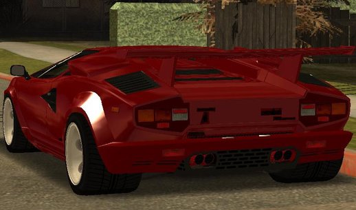 Lamborghini Countach Extra Wide Wheels + 25th's Rear Bumper