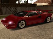 Lamborghini Countach Extra Wide Wheels + 25th's Rear Bumper