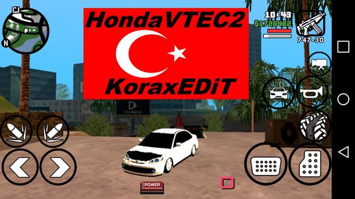 Honda Civic VTEC2 Android DFF ONLY NO TXD