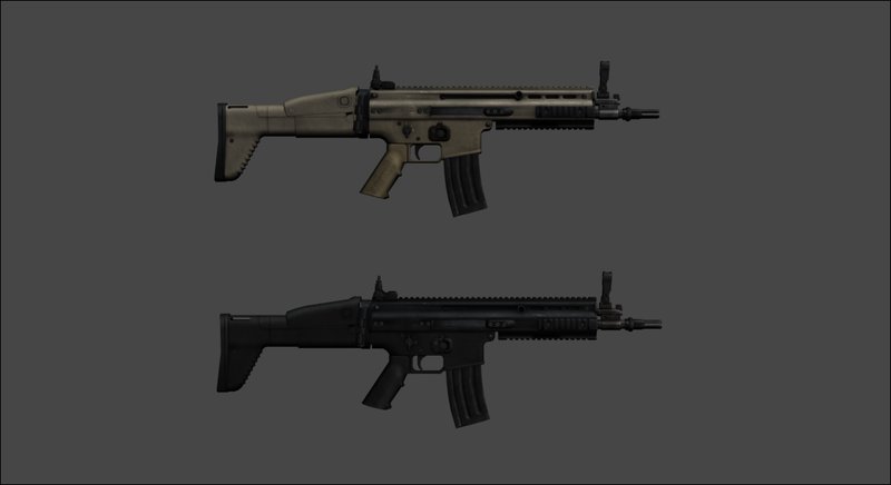 GTA San Andreas SCAR-L Assault Rifle Mod - GTAinside.com