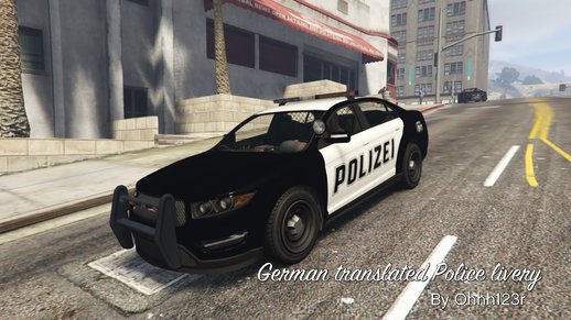 German Translated Police Livery