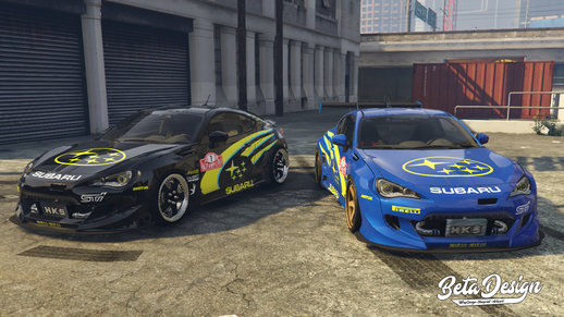 Template for Subaru BRZ Rocket Bunny V3 Subaru Rally Design