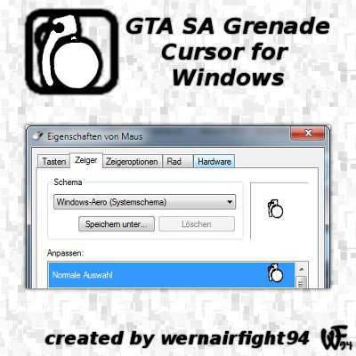 GTA SA Grenade Cursor For Windows